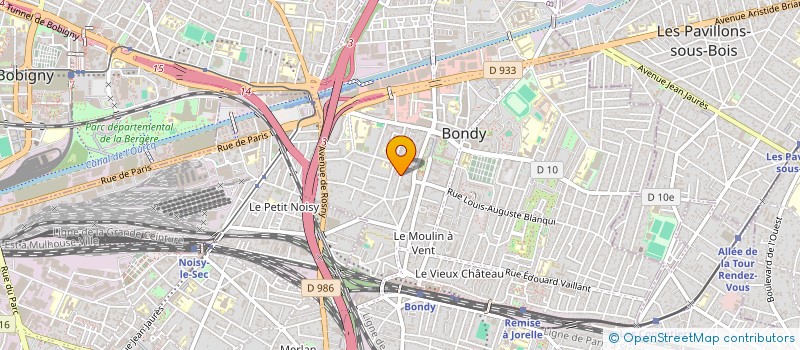 localisation de l'entreprise MONSIEUR YOANN PETIT-IMBERT  BONDY