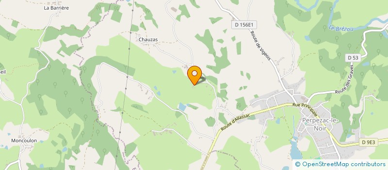 localisation de l'entreprise MONSIEUR YOANN PICART  PERPEZAC-LE-NOIR