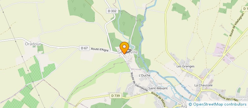 localisation de l'entreprise MONSIEUR YOANN PINAUD à ORADOUR