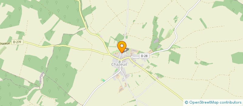 localisation de l'entreprise MONSIEUR YOANN PORTE  CHAZEUIL