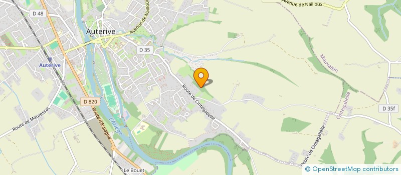 localisation de l'entreprise MONSIEUR YOANN PORTE  AUTERIVE