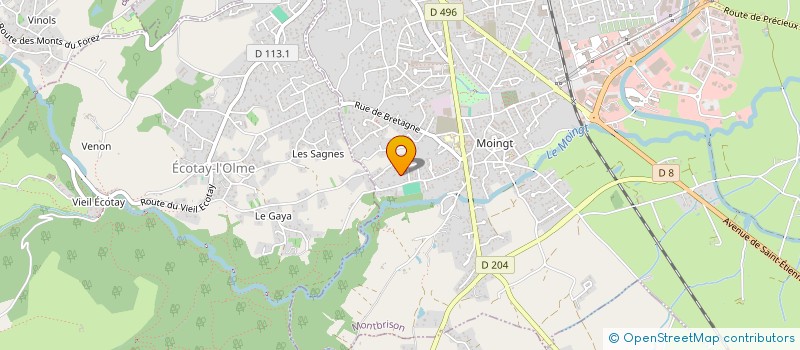 localisation de l'entreprise MONSIEUR YOANN POULET à MONTBRISON