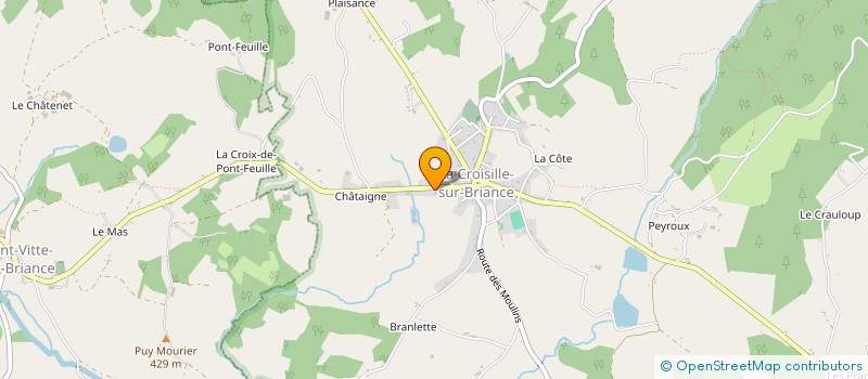 localisation de l'entreprise MONSIEUR YOANN POUYADOUX à LA CROISILLE-SUR-BRIANCE