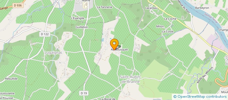 localisation de l'entreprise MONSIEUR YOANN PUJOL à SAINT-AUBIN-DE-BRANNE