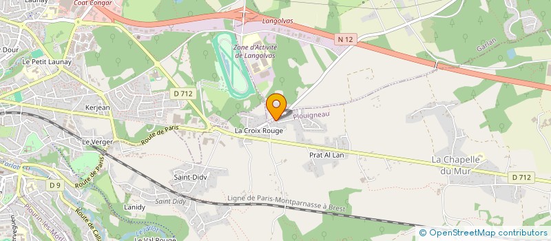 localisation de l'entreprise MONSIEUR YOANN RENAUD  PLOUIGNEAU