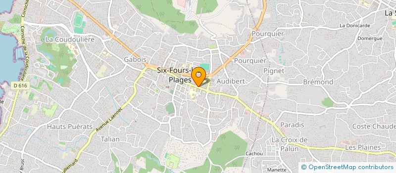localisation de l'entreprise MONSIEUR YOANN RETIERE à SIX-FOURS-LES-PLAGES