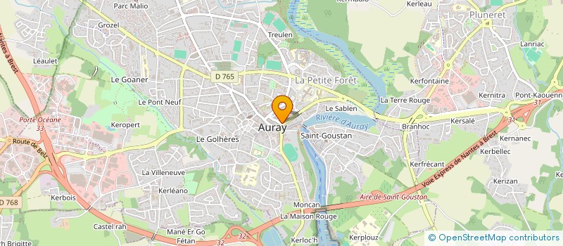 localisation de l'entreprise MONSIEUR YOANN RIGOULAY à AURAY