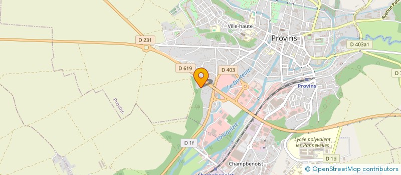 localisation de l'entreprise MONSIEUR YOANN RODRIGUES  PROVINS