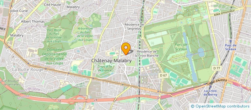 localisation de l'entreprise MONSIEUR YOANN ROISIN  CHATENAY-MALABRY