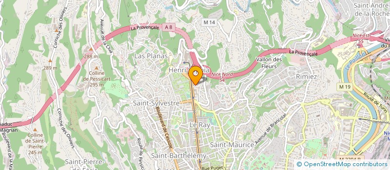 localisation de l'entreprise MONSIEUR YOANN-ROLANDO CENNERAZZO  NICE