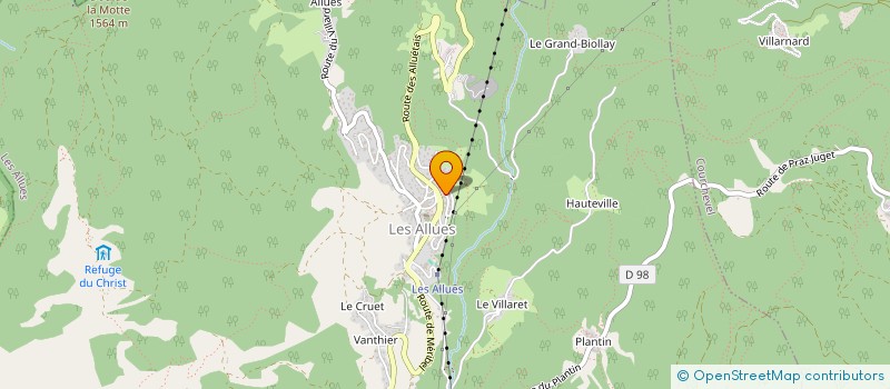 localisation de l'entreprise MONSIEUR YOANN ROSTOLAN  LES ALLUES