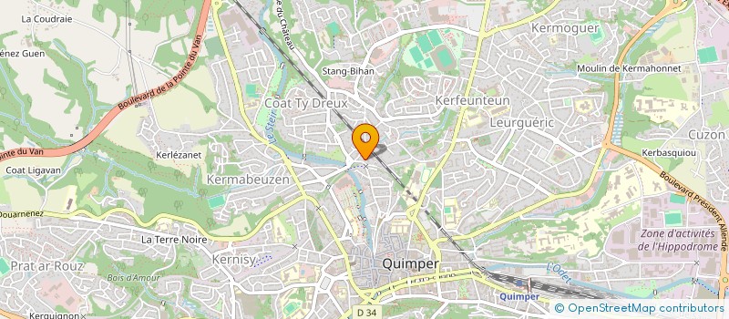 localisation de l'entreprise MONSIEUR YOANN ROUSSEAU à QUIMPER