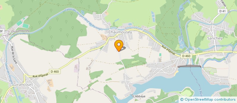 localisation de l'entreprise MONSIEUR YOANN ROUSSEL  CHAUMOUSEY