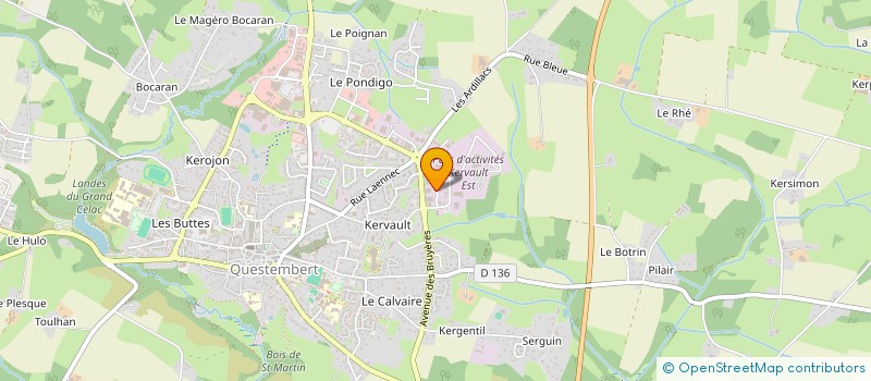 localisation de l'entreprise MONSIEUR YOANN ROUX à QUESTEMBERT