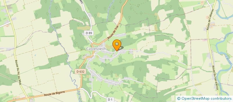 localisation de l'entreprise MONSIEUR YOANN SAUX  CASTELVIEILH