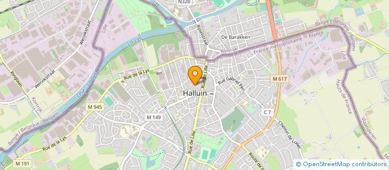 localisation de l'entreprise MONSIEUR YOANN SAVERYS  HALLUIN