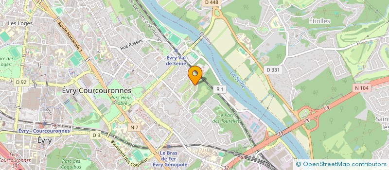 localisation de l'entreprise MONSIEUR YOANN SILVAGNI  EVRY-COURCOURONNES