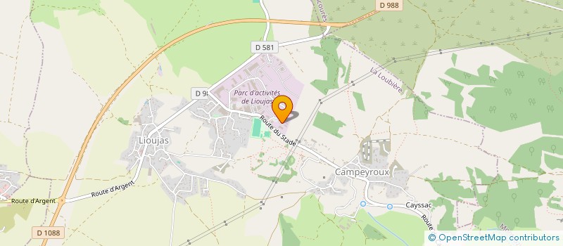 localisation de l'entreprise MONSIEUR YOANN SOLIGNAC  LA LOUBIERE