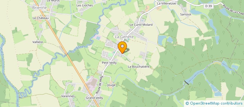 localisation de l'entreprise MONSIEUR YOANN SUCHET  LA GENETE