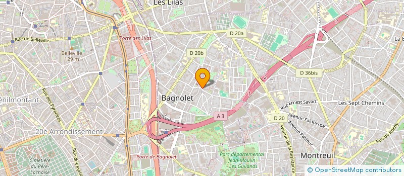 localisation de l'entreprise MONSIEUR YOANN TAZE  BAGNOLET