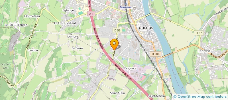 localisation de l'entreprise MONSIEUR YOANN TERREUIL  TOURNUS