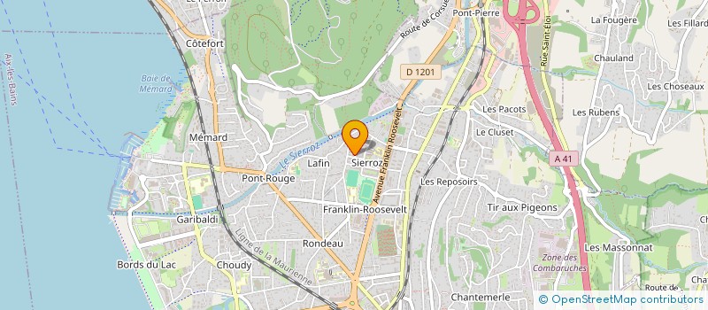 localisation de l'entreprise MONSIEUR YOANN THERISOD  AIX-LES-BAINS