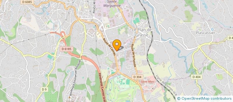 localisation de l'entreprise MONSIEUR YOANN THEZE  GRASSE