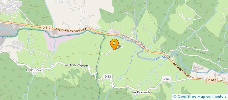 localisation de l'entreprise MONSIEUR YOANN THOR  SAINT-AMANS-SOULT