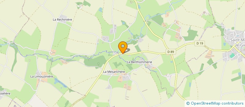 localisation de l'entreprise MONSIEUR YOANN TOMAS  LA CHATAIGNERAIE