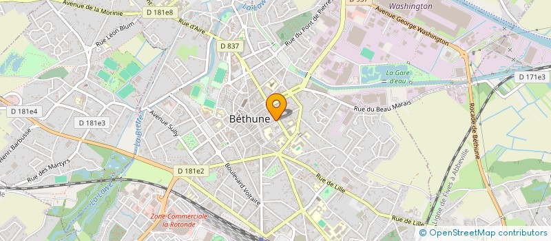 localisation de l'entreprise MONSIEUR YOANN TOULOUSE à BETHUNE