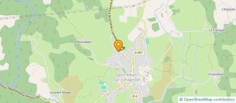 localisation de l'entreprise MONSIEUR YOANN TROCELLIER  SAINT-ALBAN-SUR-LIMAGNOLE