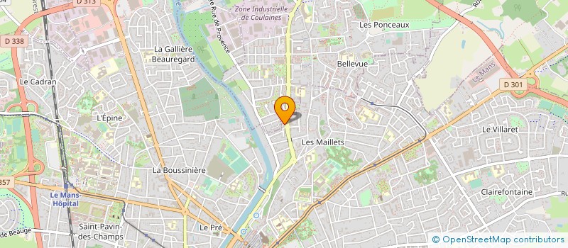 localisation de l'entreprise MONSIEUR YOANN TURPIN  COULAINES