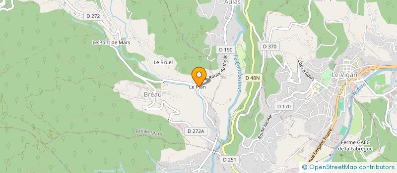 localisation de l'entreprise MONSIEUR YOANN URVOY  BREAU-MARS