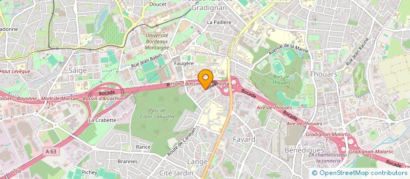 localisation de l'entreprise MONSIEUR YOANN VALLAT  GRADIGNAN