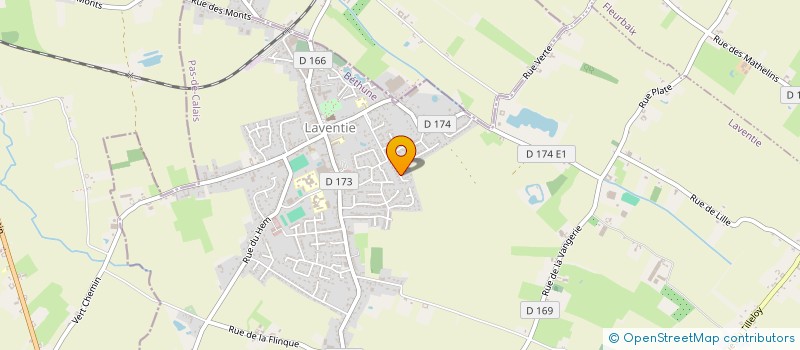 localisation de l'entreprise MONSIEUR YOANN VANBRABANT  LAVENTIE