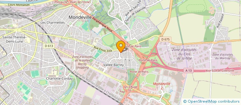 localisation de l'entreprise MONSIEUR YOANN VASSEL  MONDEVILLE