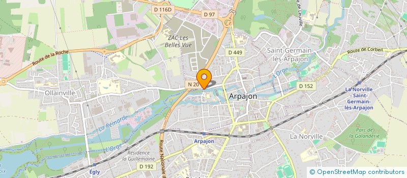 localisation de l'entreprise MONSIEUR YOANN VILLESANGE à ARPAJON
