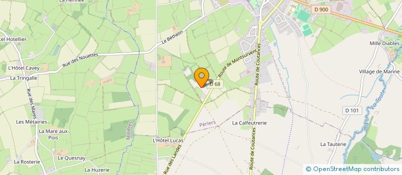 localisation de l'entreprise MONSIEUR YOANN WEISS  PERIERS