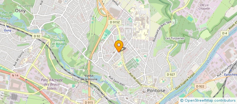localisation de l'entreprise MONSIEUR YOANNE LACHENY à PONTOISE