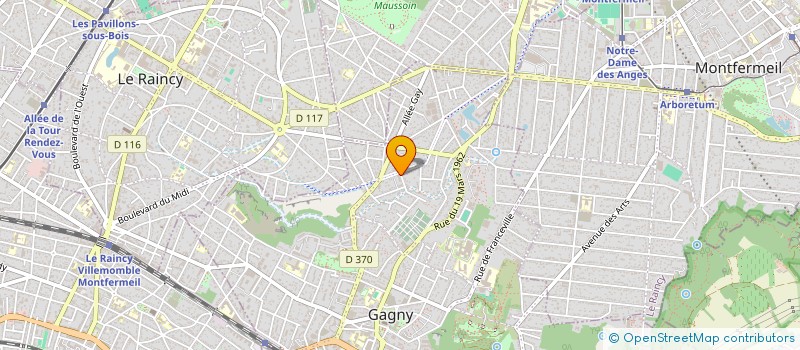 localisation de l'entreprise MONSIEUR YOAV PEREZ à GAGNY