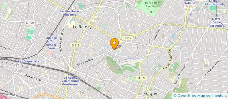 localisation de l'entreprise MONSIEUR YOEL ATLAN à LE RAINCY
