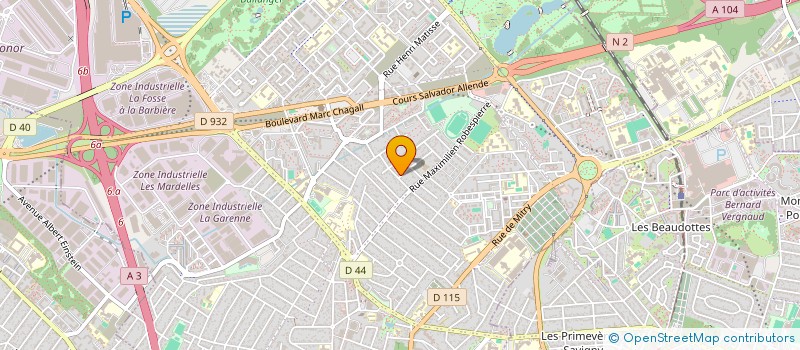 localisation de l'entreprise MONSIEUR YOEL MARCIANO à AULNAY-SOUS-BOIS
