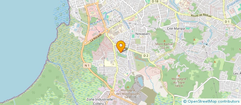 localisation de l'entreprise MONSIEUR YOGESHWER HARILALL  CAYENNE