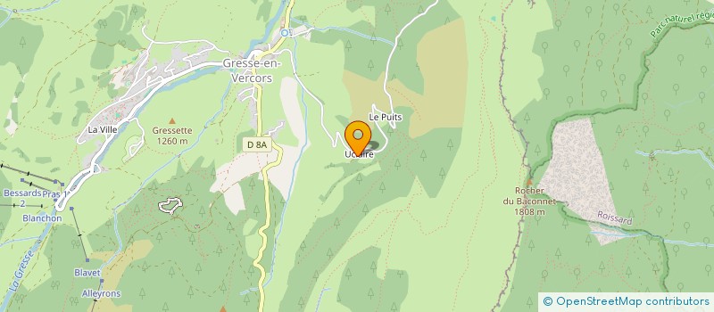 localisation de l'entreprise MONSIEUR YOHAN ALGOUD  GRESSE-EN-VERCORS