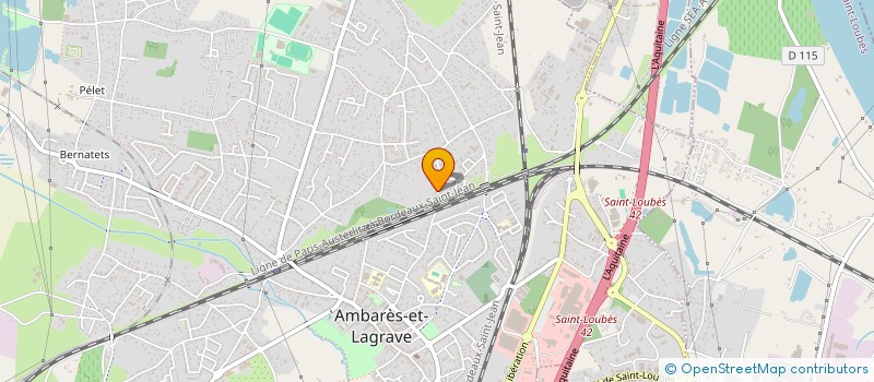 localisation de l'entreprise MONSIEUR YOHAN BAUER  AMBARES-ET-LAGRAVE