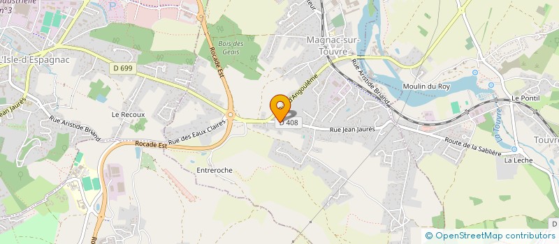 localisation de l'entreprise MONSIEUR YOHAN BENICHOU  MAGNAC-SUR-TOUVRE