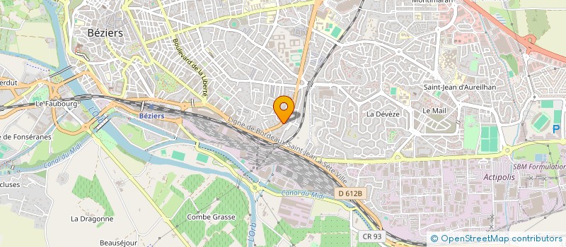 localisation de l'entreprise MONSIEUR YOHAN BERENGUER  BEZIERS