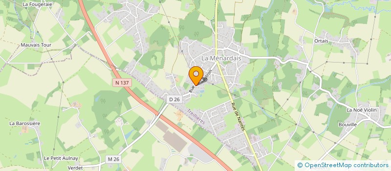 localisation de l'entreprise MONSIEUR YOHAN BERNARD  TREILLIERES