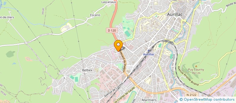 localisation de l'entreprise MONSIEUR YOHAN BERTHAUD à AURILLAC