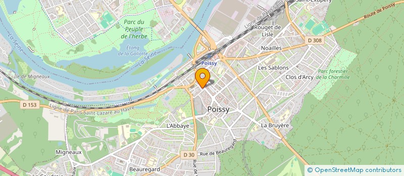 localisation de l'entreprise MONSIEUR YOHAN BILLON  POISSY